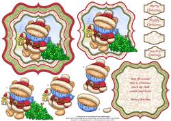 A Guiding Light Christmas Bracket Topper Decoupage & Insert