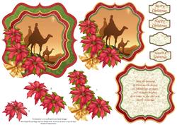We 3 Kings Christmas Bracket Topper Decoupage & Insert