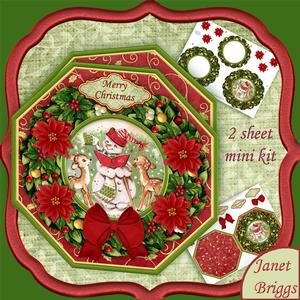 Christmas Wreath Builder Snowman Mini Kit