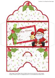 Christmas Money Wallet Envelope Santa & Star