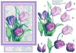 Tulips in Lilacs Decoupage