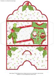 Christmas Money Wallet Baby's 1st Christmas Santa Romper