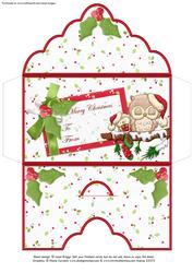 Warmest Holiday Wishes Christmas Money Wallet / Envelope