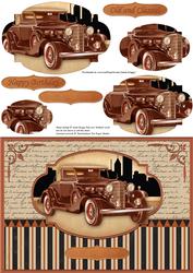 Classic Copper Car Card Topper & Pyramage