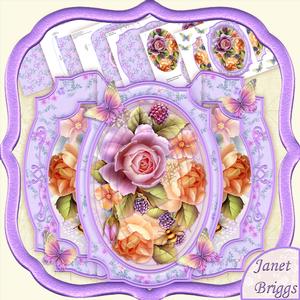 Rose Splendour Double Pop Out Card Kit with Pyramage