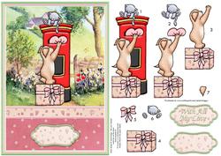Sending Love A5 Card Topper & Decoupage