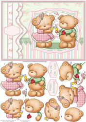 A Bit of Bubbly A5 Card Topper & Decoupage