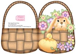 Easter Basket Shape Card Part 1 Use W/ Easter Shape Part 2