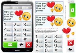 Mobile Phone Love You More Than I Love My Phone Quick Card