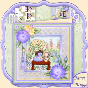 Cherished Moments in the Garden 8x8 Mini Kit with Decoupage