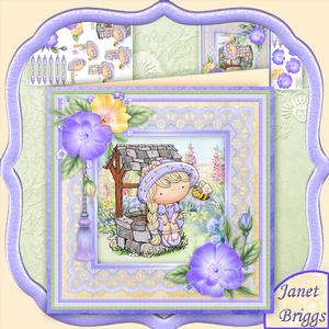 Izzy's Wishing Well in the Garden 8x8 Mini Kit & Decoupage