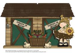 Garden Shed Lady Shape Card Part 1