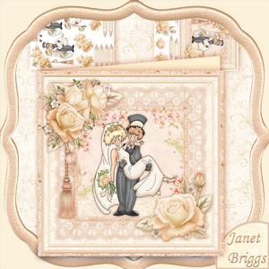 Wedding the Bride & Groom 8x8 Mini Kit & Decoupage