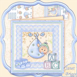 New Baby Boy Bundle Mini Kit & Decoupage