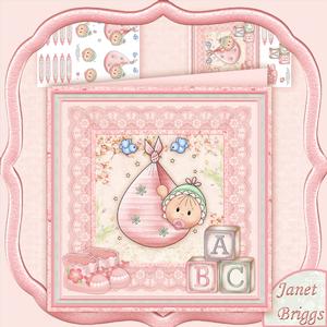 New Baby Girl Bundle Mini Kit & Decoupage