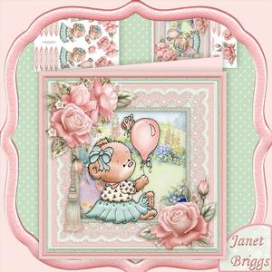 Bear & Balloon Birthday Mini Kit & Decoupage