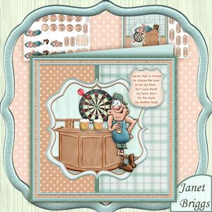 Down the Boozer 8x8 Mini & Decoupage for Men