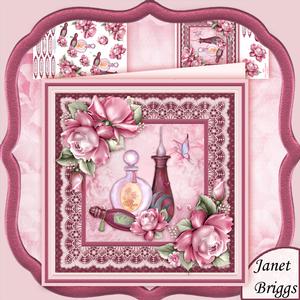 Perfume & Roses 8x8 Mini Kit & Decoupage