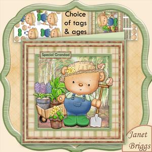 Green Thumb Ted 8x8 Mini Kit & Decoupage for Men