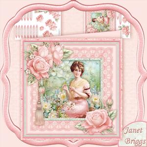 Amongst the Flowers 8x8 Mini Kit & Decoupage