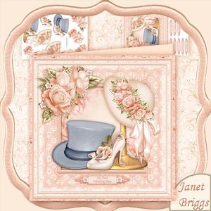 Wedding Hats & Shoe 8x8 Mini Kit & Decoupage