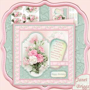 Pink Carnations 8x8 Mini Kit & Pyramage