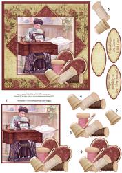 Friendships Are Sewn with Love Topper & Decoupage