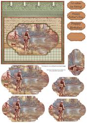 Fishing Quiet Moments Card Topper & Pramage