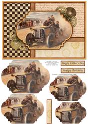Vintage Motor Racing Quick Card & Pyramage
