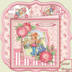 Flower Girl 8x8 Mini Kit & Decoupage