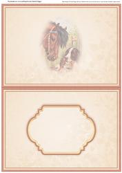 Insert for Special Friends Vintage Horse & Dog Sheet