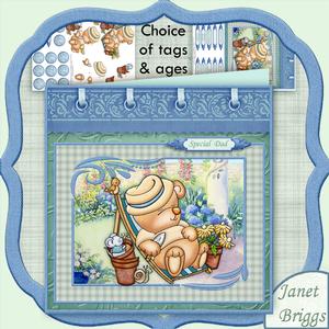Busy in the Garden 8x8 Mini Kit & Decoupage