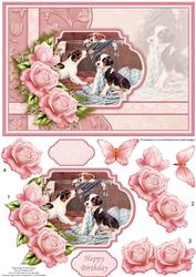 Puppies Washday We Just Want to Help Decoupage