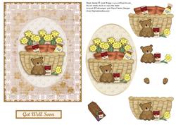Get Well Soon Basket Topper & Decoupage