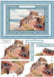 Cliff Top View Card Topper & Easy Cut Decoupage