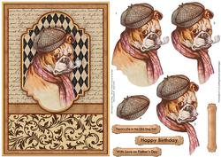 Life in the Old Dog Yet Card Topper & Decoupage