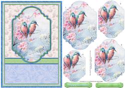 Kingfishers Card Topper & Pyramage