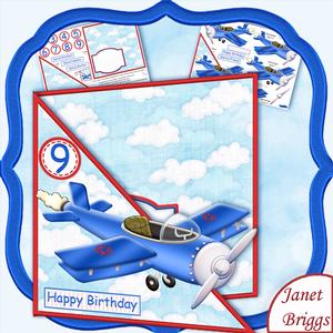 Aeroplane Diagonal Over the Edge Card Kit