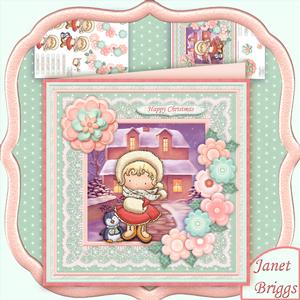 Christmas Maisy Muff 8x8 Mini Kit & Decoupage