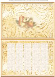 Insert for Ribbon Strips Christmas Baubles Quick Card