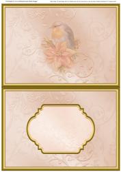 Christmas Insert for Robin Poinsettia & Lantern