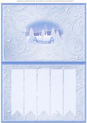 Insert for Ribbon Strips White Christmas Quick Card