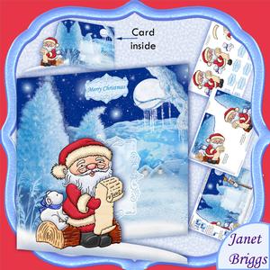 Letter to Santa Christmas Shaped Card Kit & Decoupage