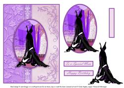 Little Black Dress Card Front & Topper