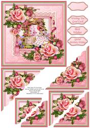 Birthday Wishing Well Floral Corner Stacker
