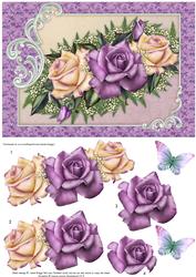 Heritage Roses Card Topper & Decoupage