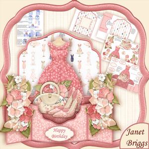 Fashion Shoes & Bag 3D Pop Up Card Kit & Decoupage
