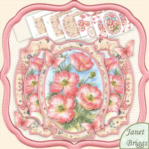 Poppies & Decoupage Double Pop Out Card Kit