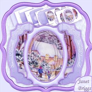 Home for Christmas Double Pop Out Card Kit