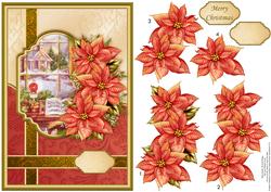 Christmas Carols at the Piano Card Topper & Decoupage
